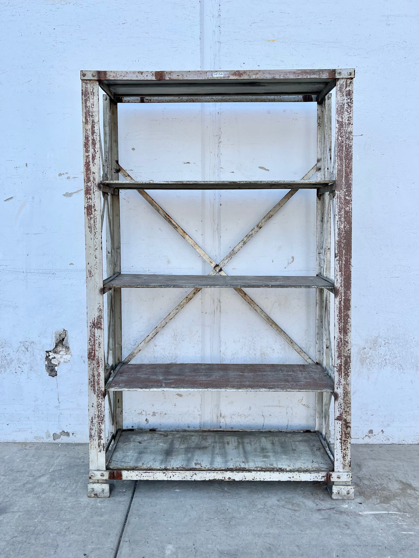 Industrial French Iron Shelving Rack