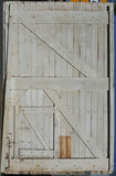 Antique White Wicket Single Barn Door