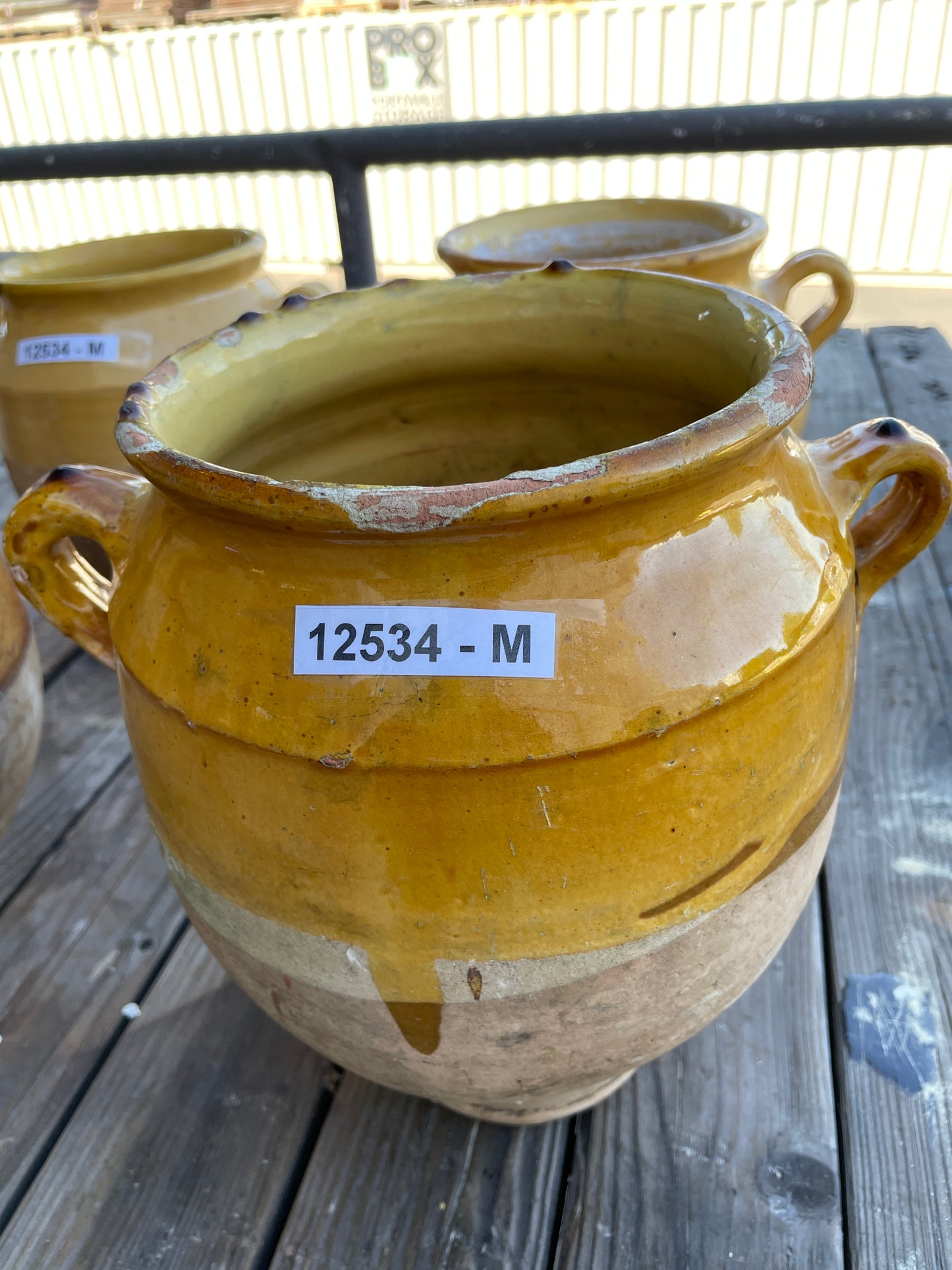 Medium Yellow Confit Pot