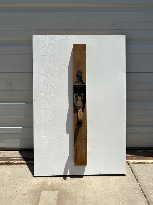 Decorative Repurposed Antique Handheld Wood Planing Tool