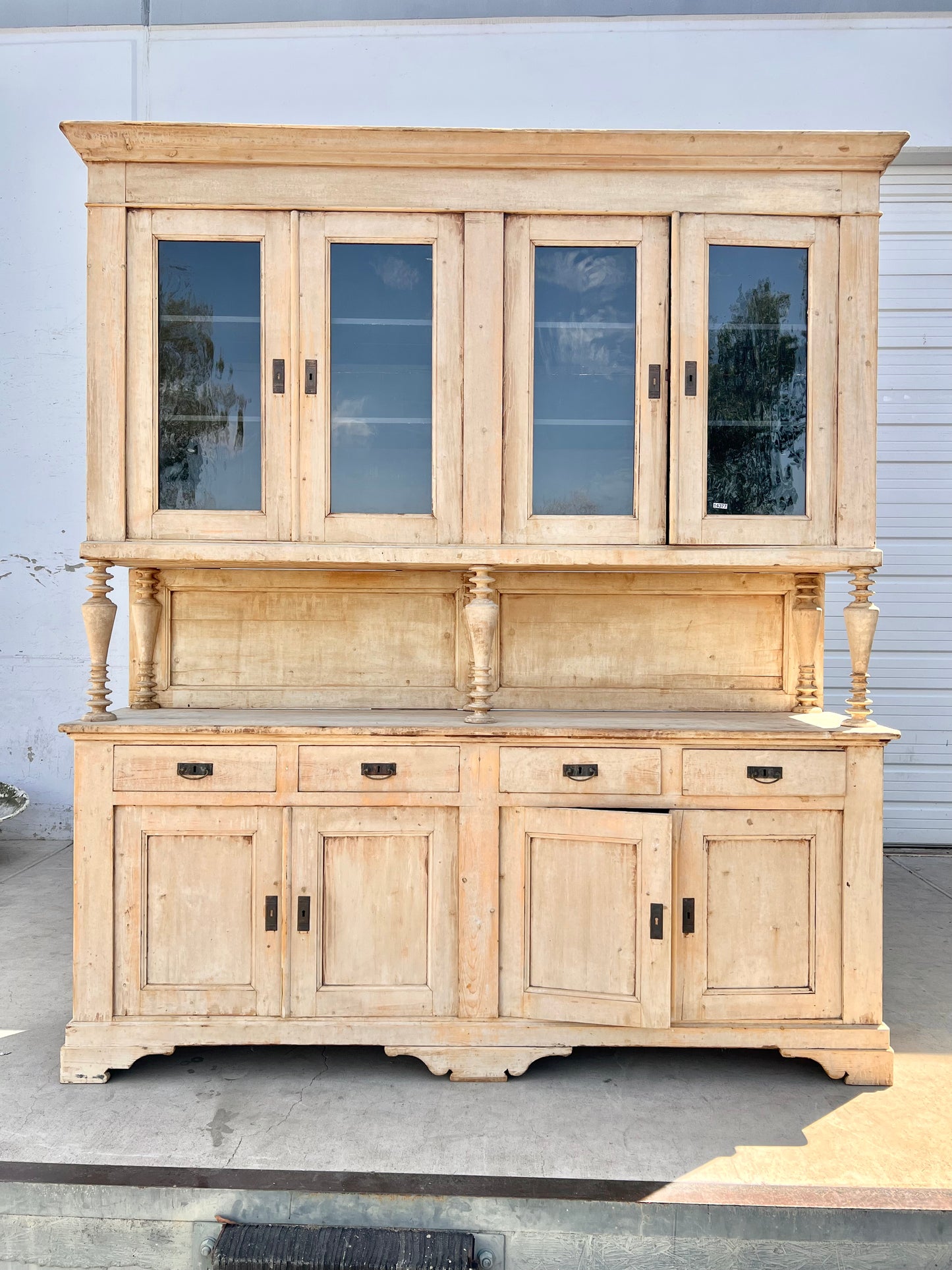 Painted French Antique Hutch / Cabinet