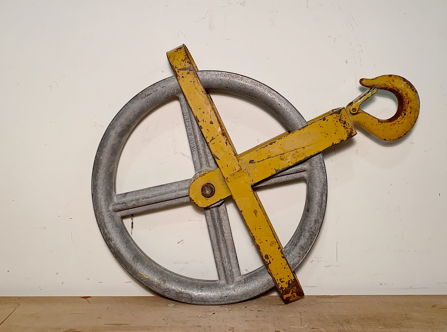 “Roofmaster” Industrial Yellow Pulley on Hook