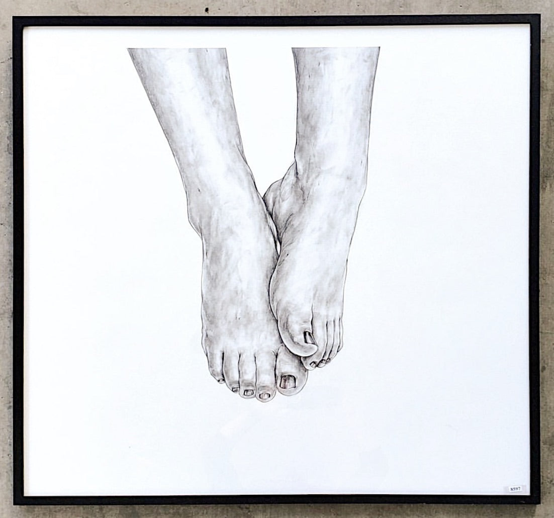 Christopher Gerling "Feet" Graphite on Paper