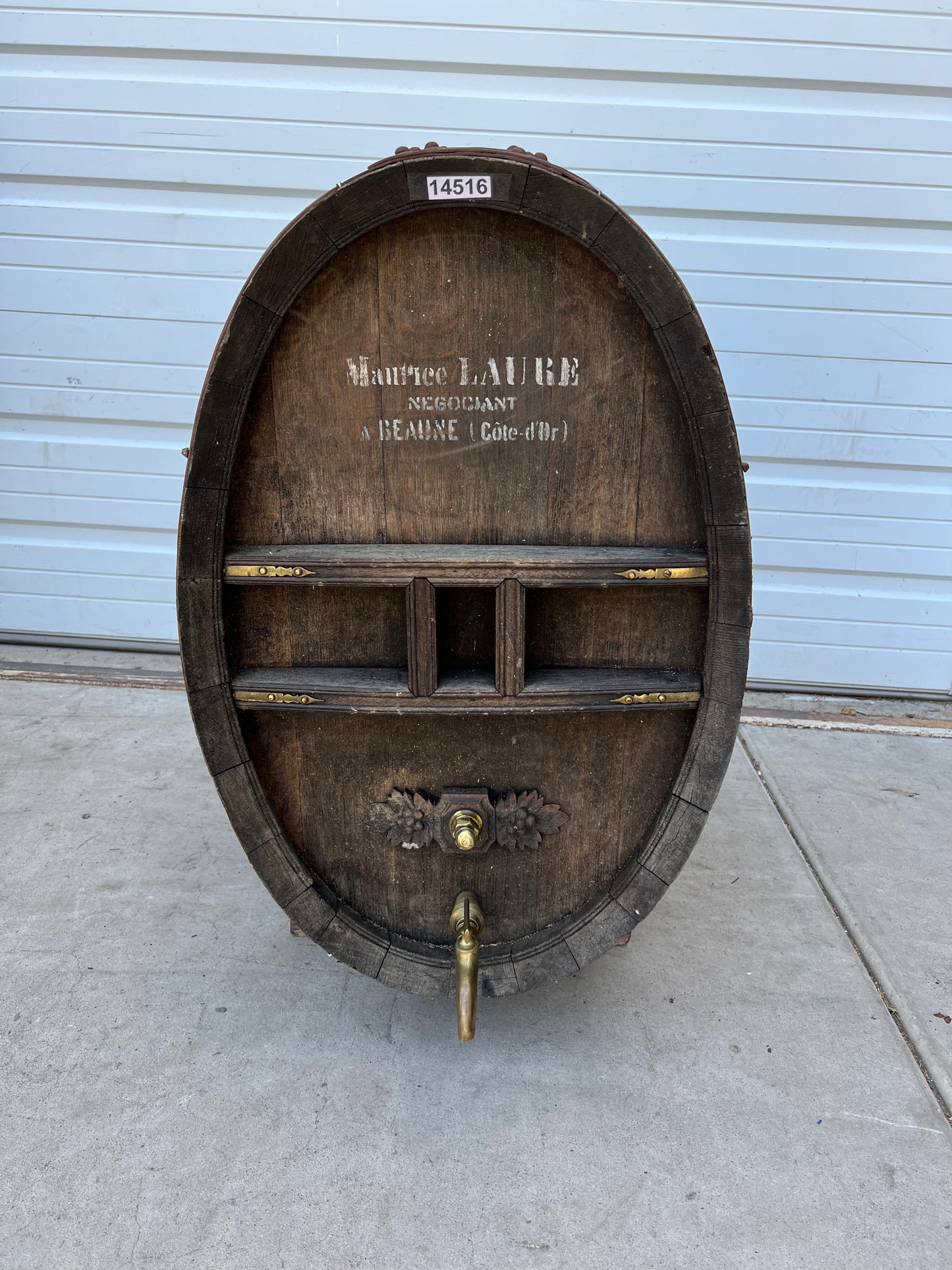 French Wine Barrel on Stand