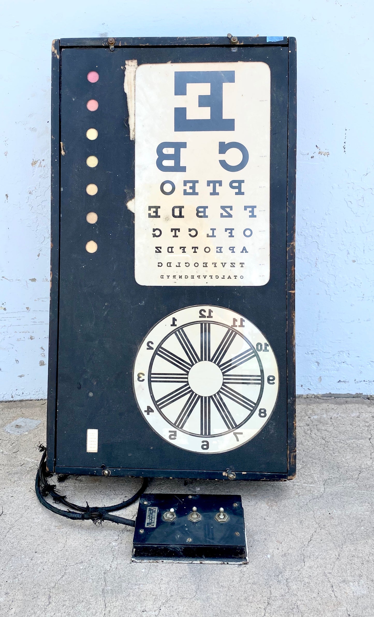 Antique Illuminated Optometry Sign