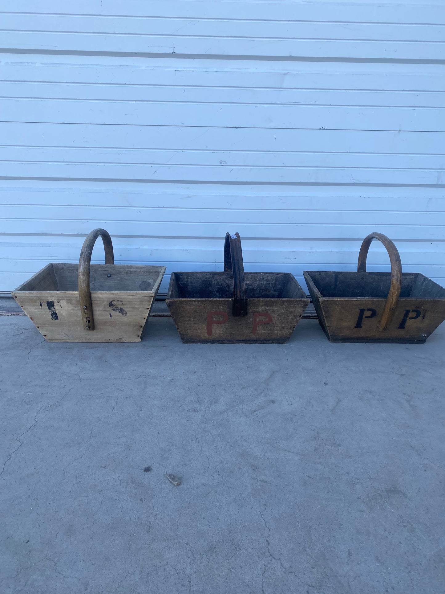 Wooden Gathering Crate with Handle