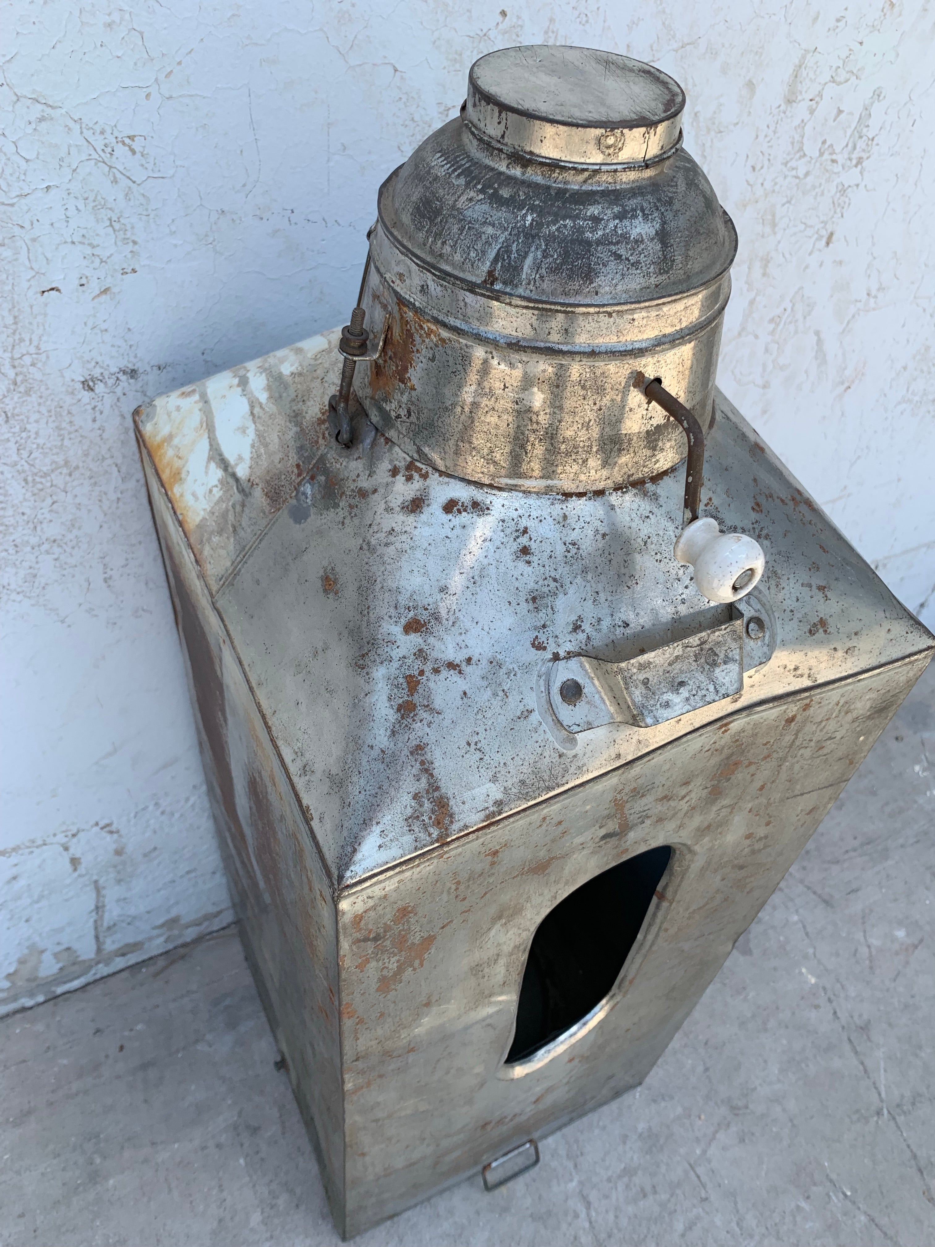 Vintage flour bin on sale and sifter