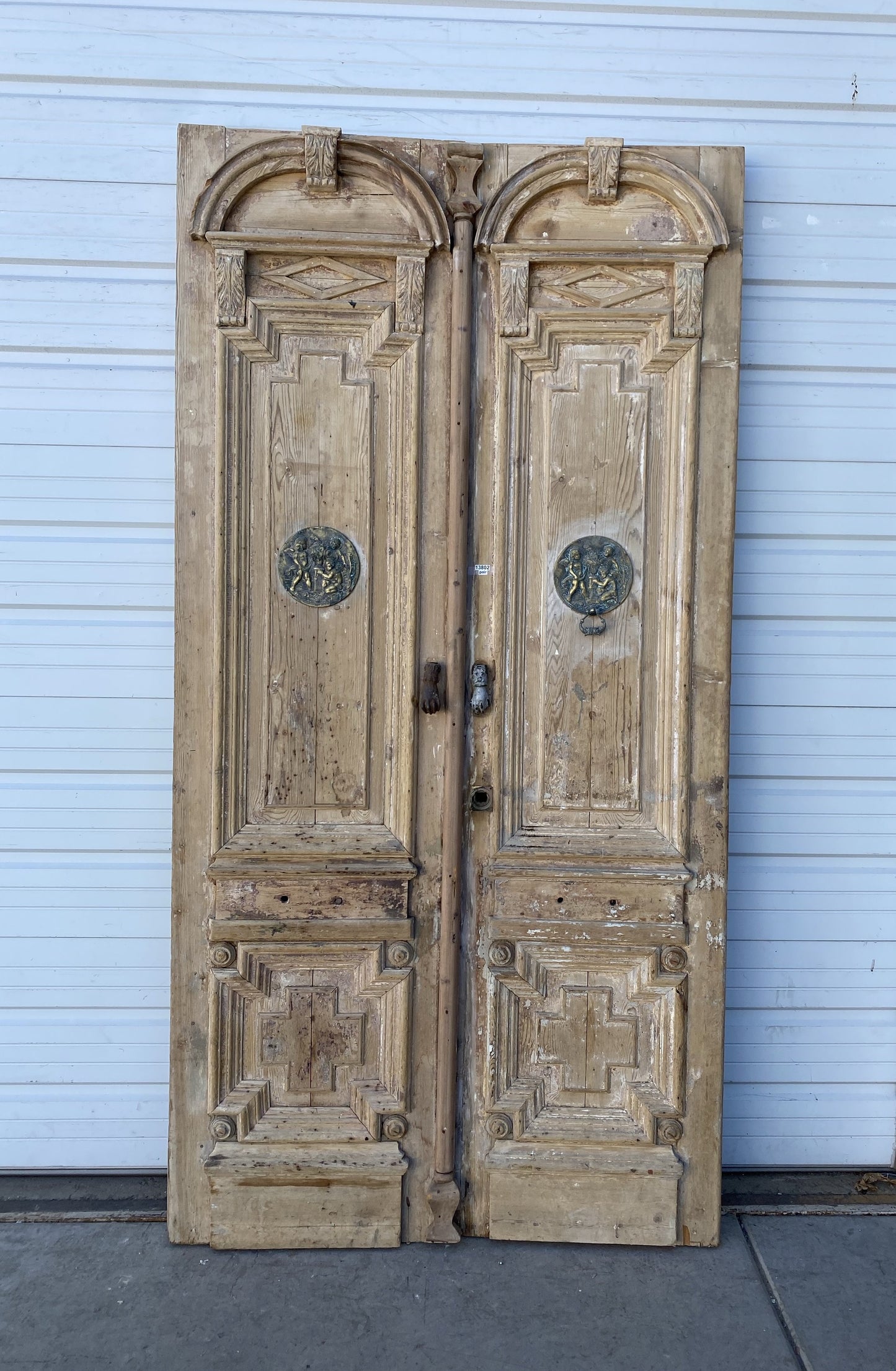 Pair of Antique Wood Carved Doors