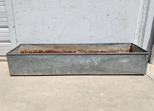 Galvanized Rectangular Planter