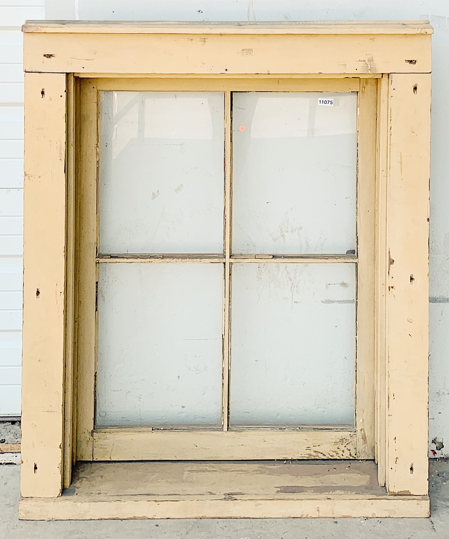 Rectangle 4 Pane Framed Yellow Window