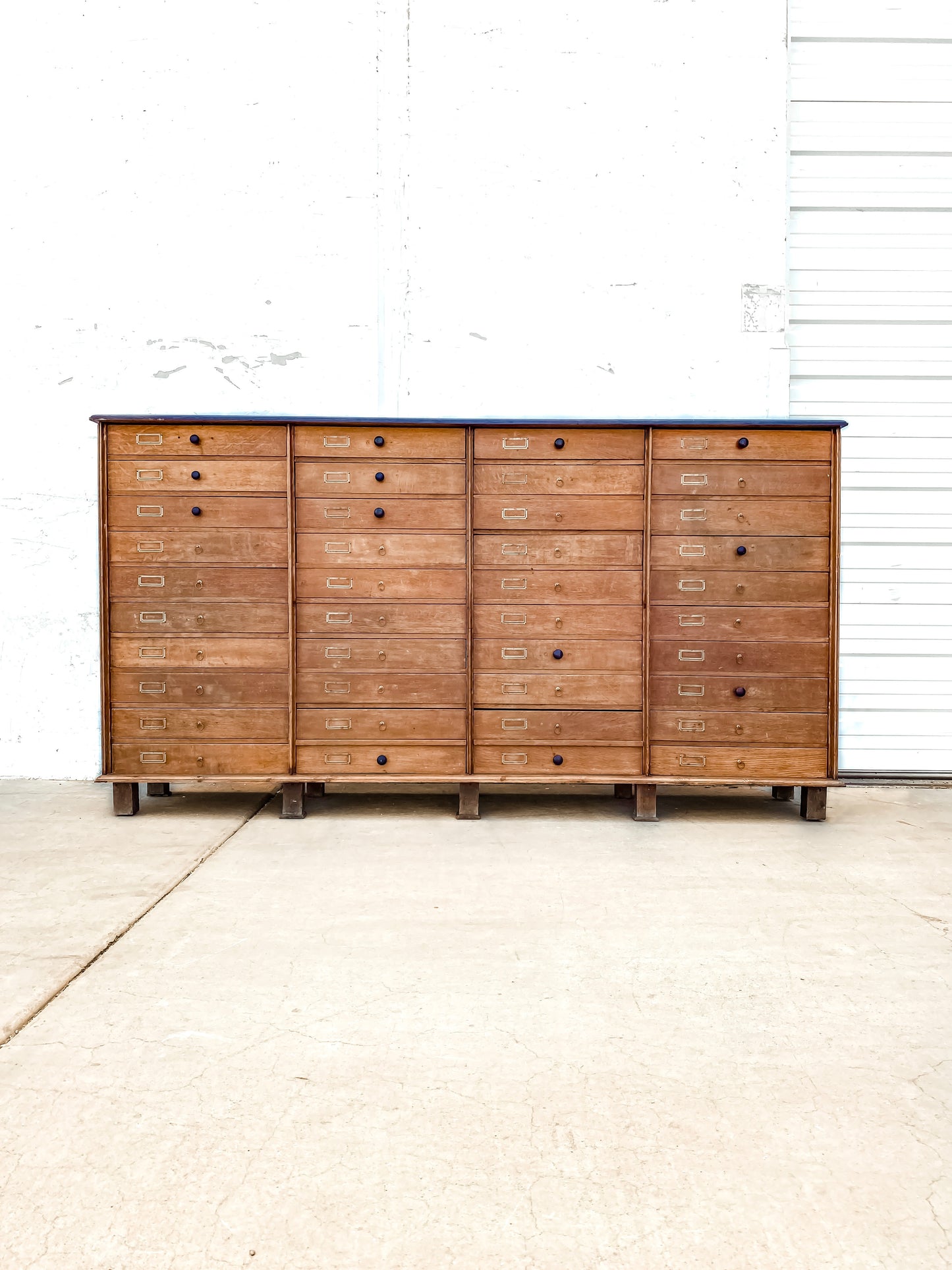Antique Wood Cabinet with 40 Drawers
