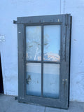 4 Lite Chickenwire Glass Single Metal Factory Door