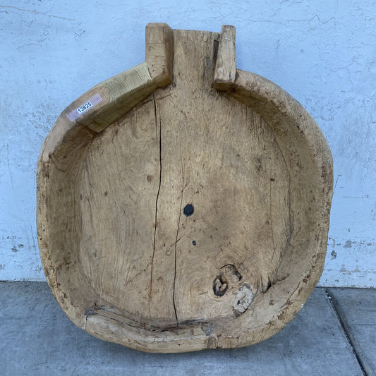 Wood Bowl with Drain
