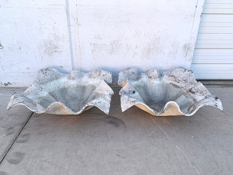 Pair of Large Willy Guhl Elephant Ear Planters