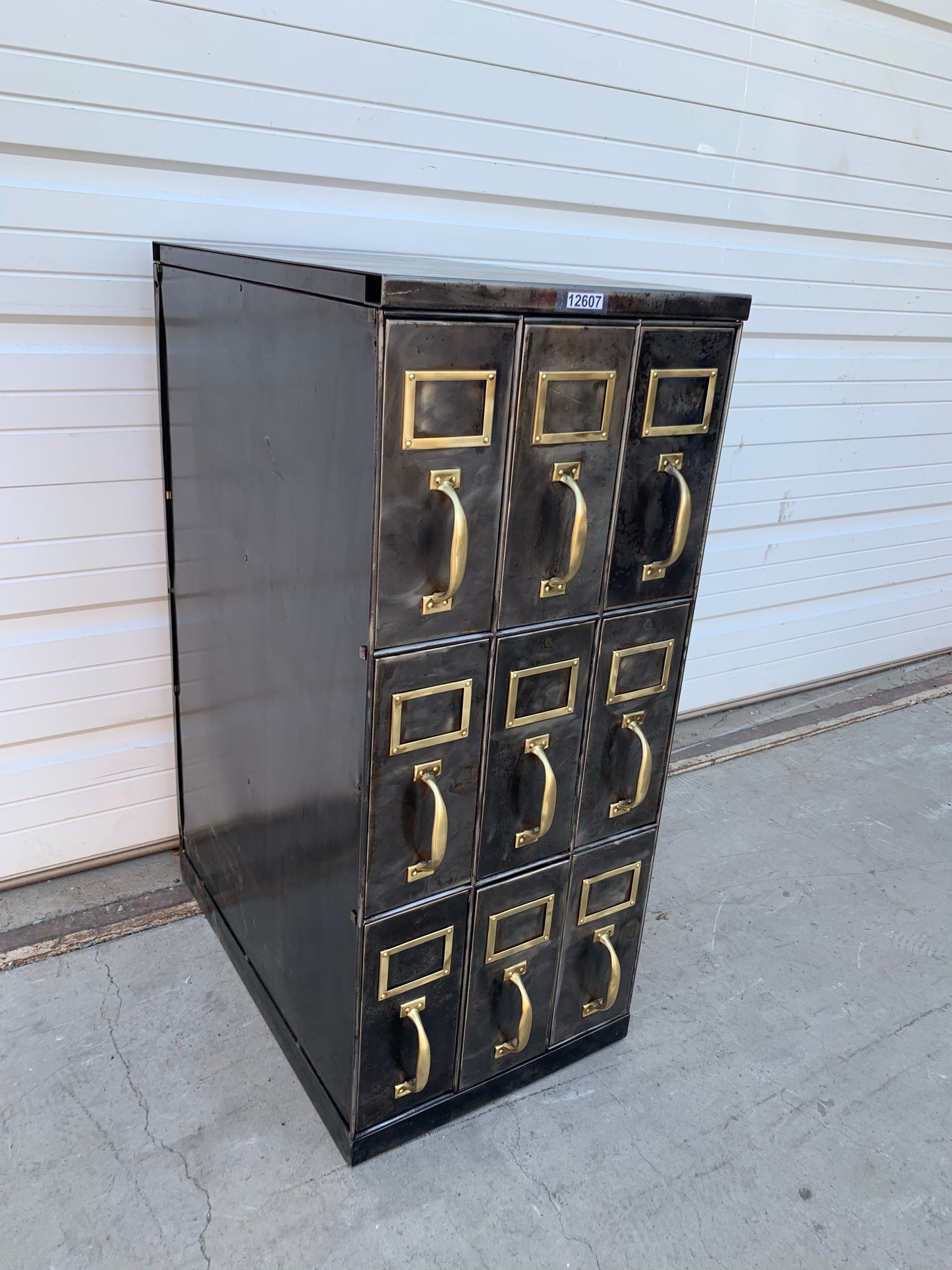Short Stripped Bank Document Cabinet