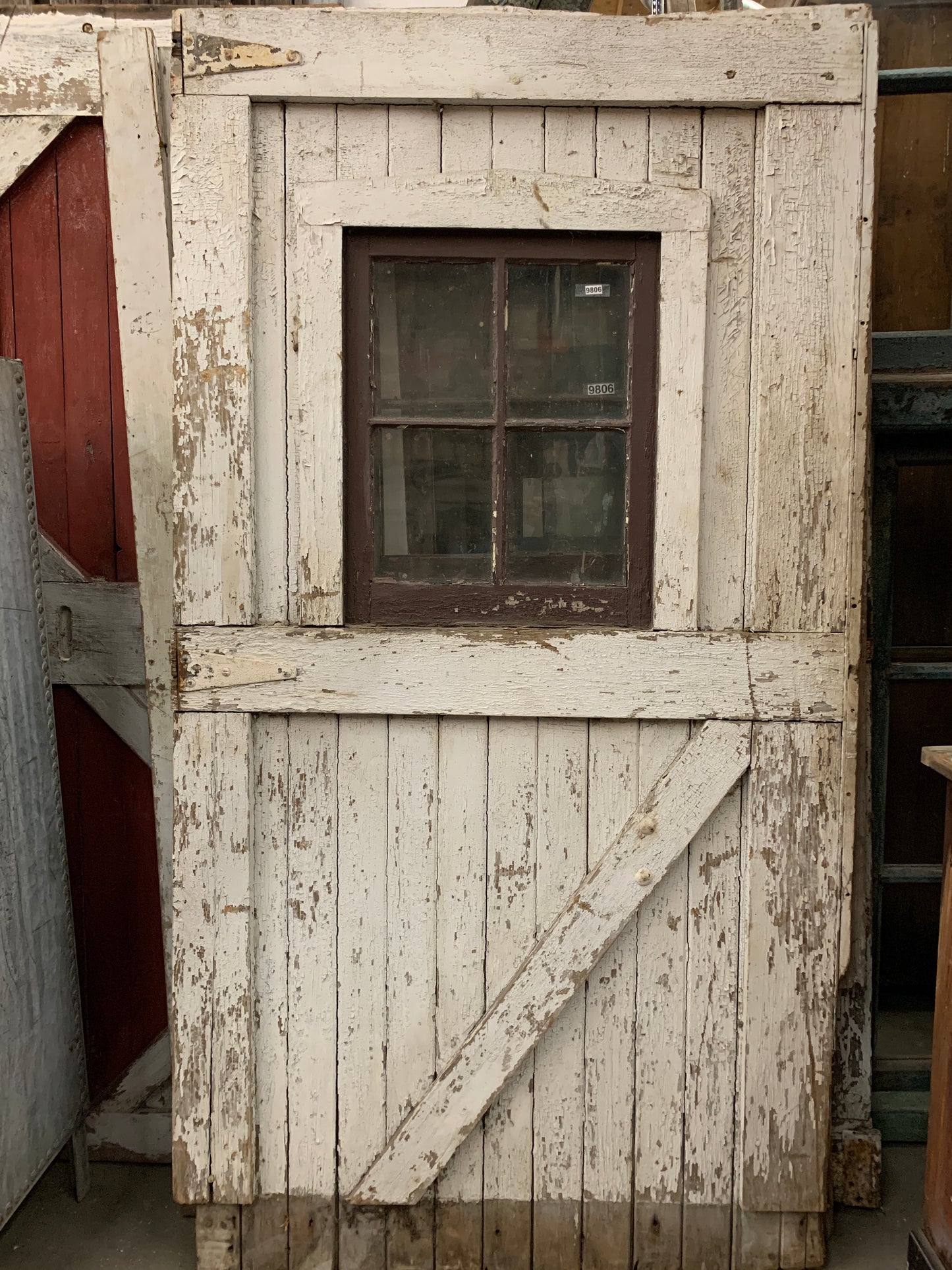 4 Lite Single White Carriage House Door