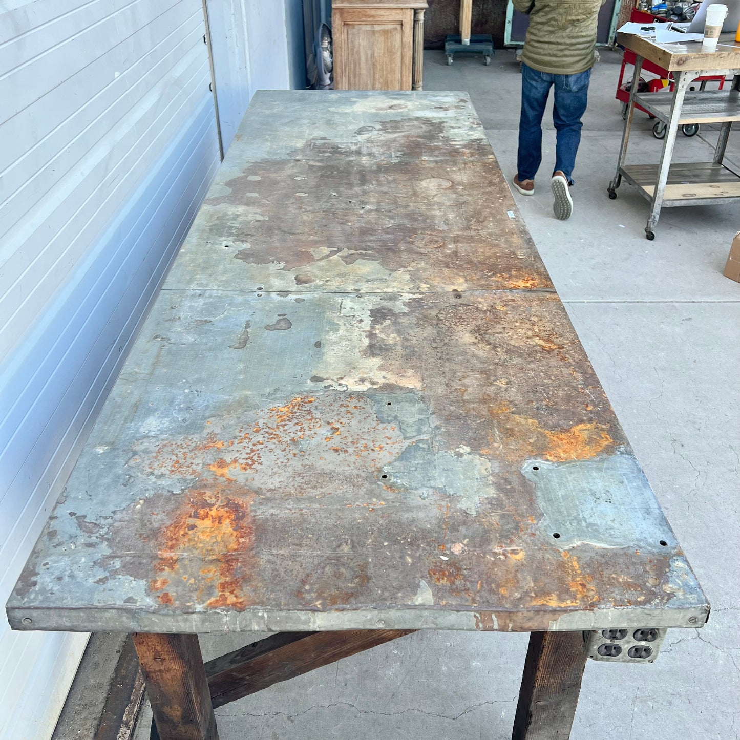 Large Work Table w/ Metal Top