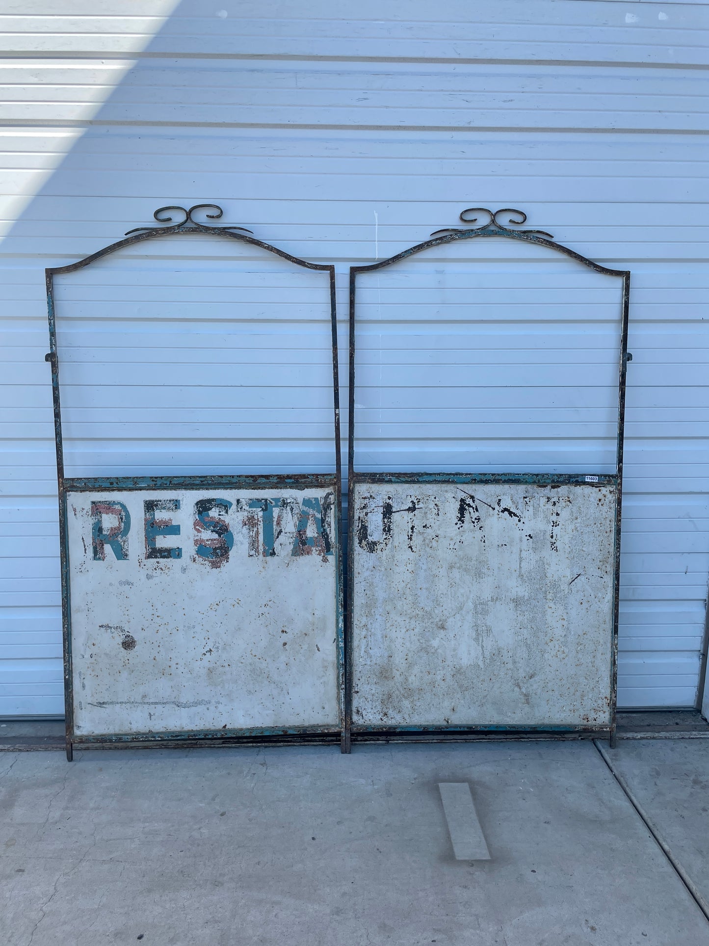 Pair of Iron Restaurant Gates