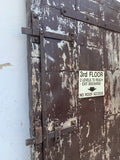 Metal Fire Single Door "No Roof Access" Sign
