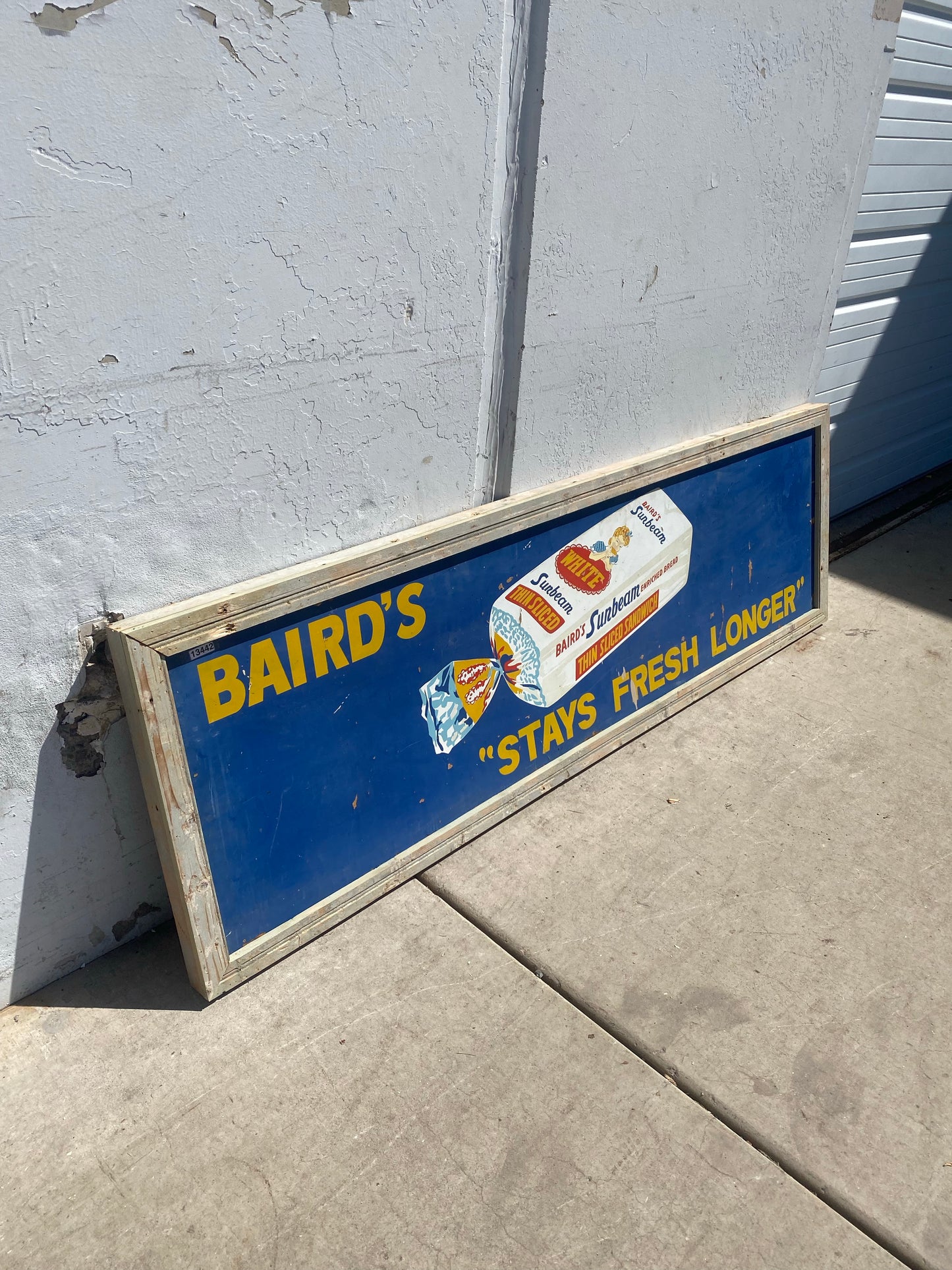 Double-Sided Sign - Baird's Bread / Read Mullen Ford