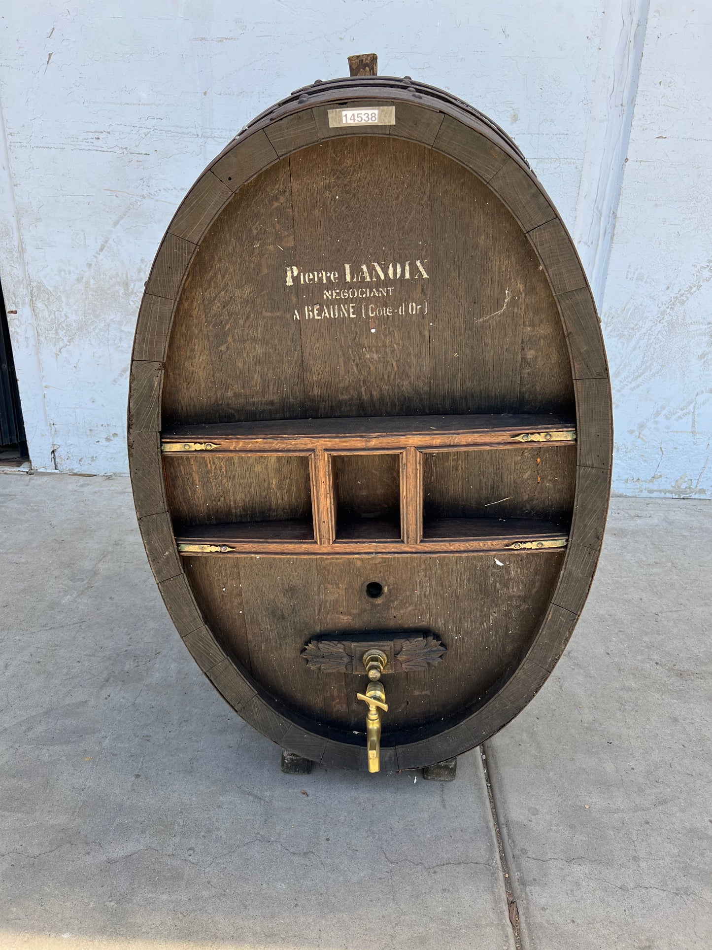 French Wine Barrel on Stand