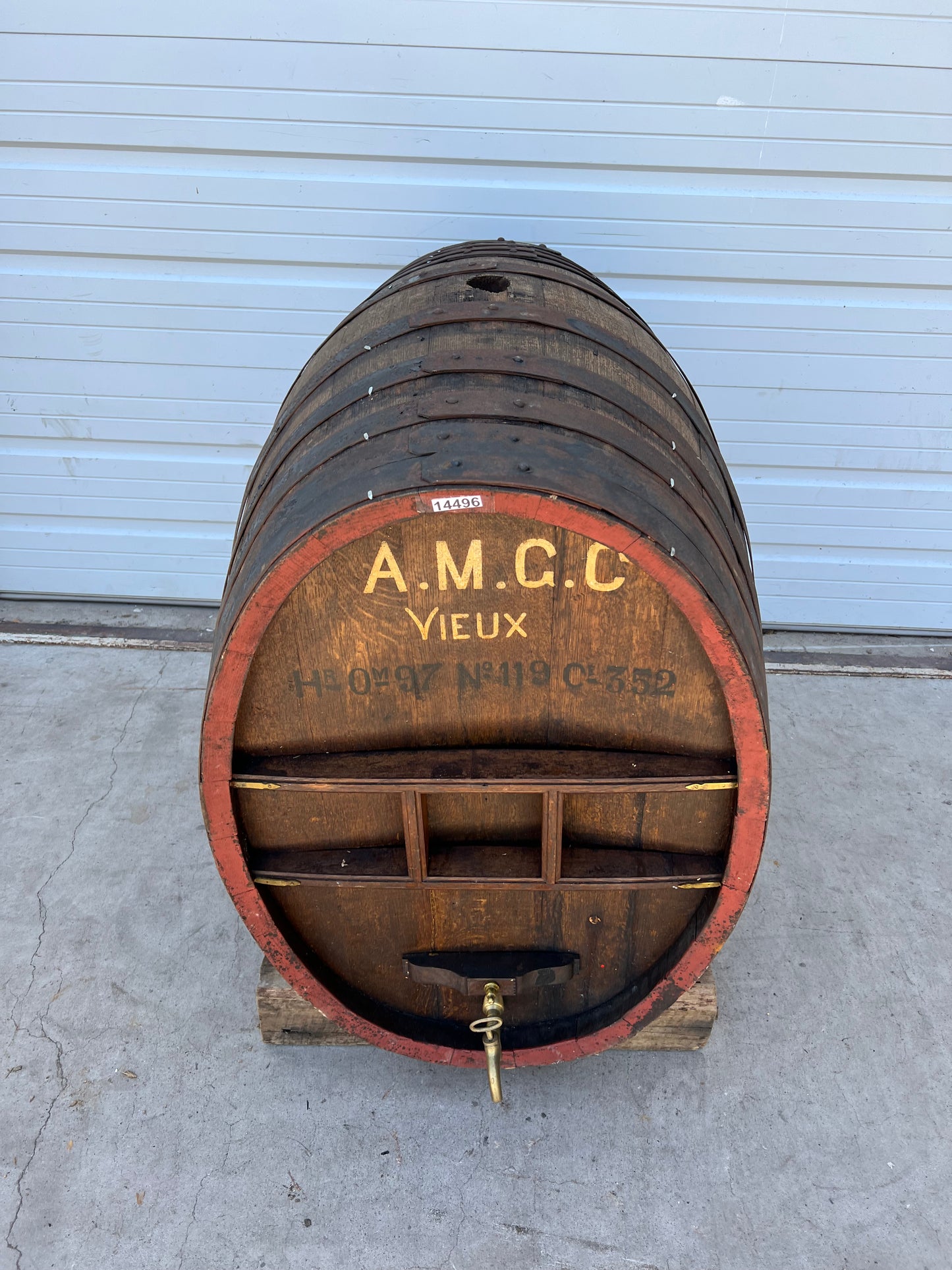 French Wine Barrel "A.M.G.C. Vieux"