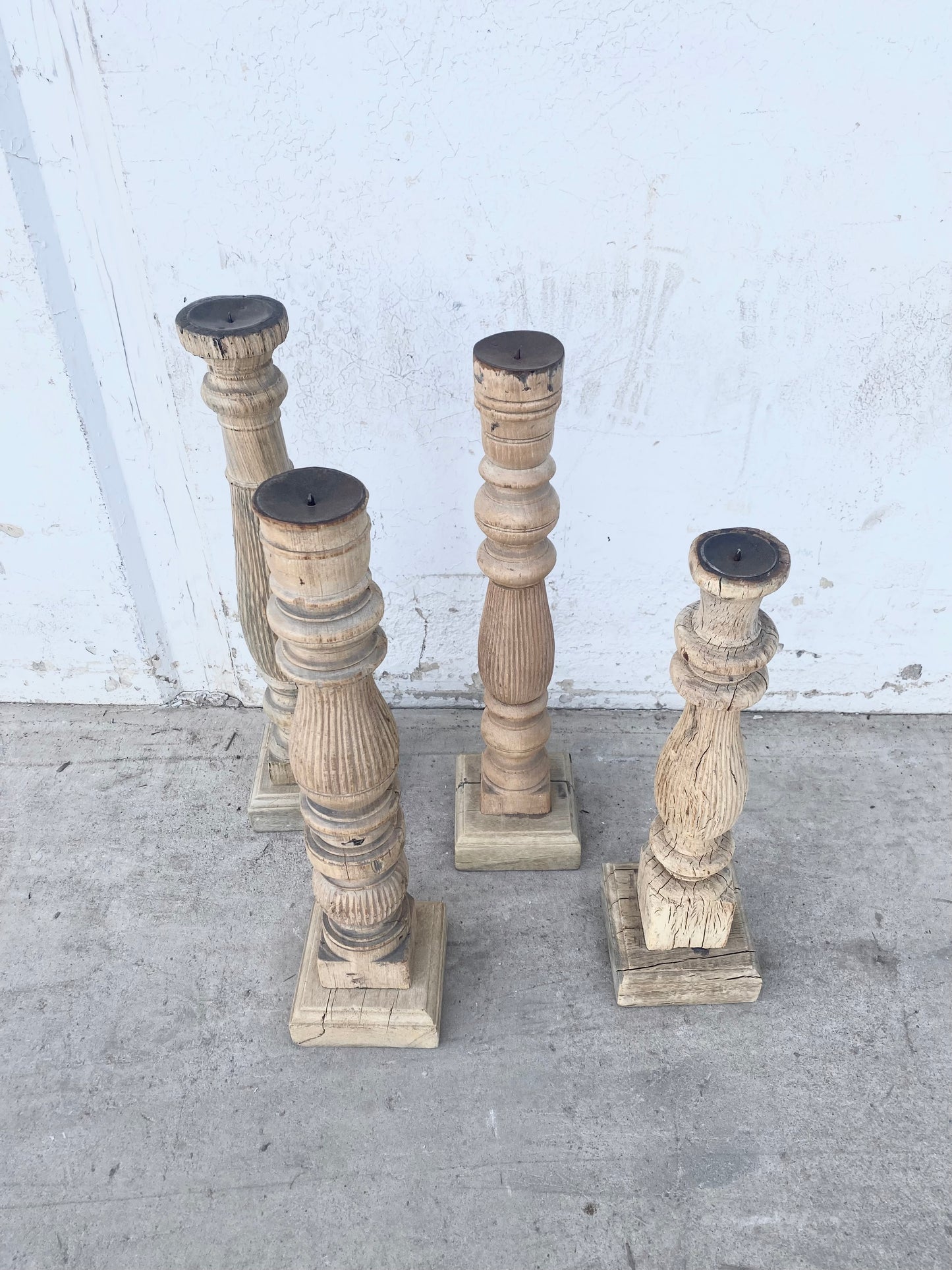 Wood Candle Stand