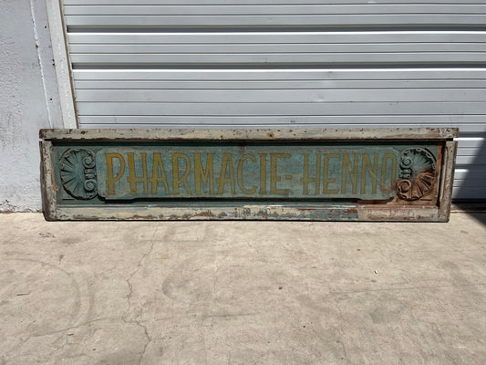 Painted French Pharmacie (Pharmacy) Sign