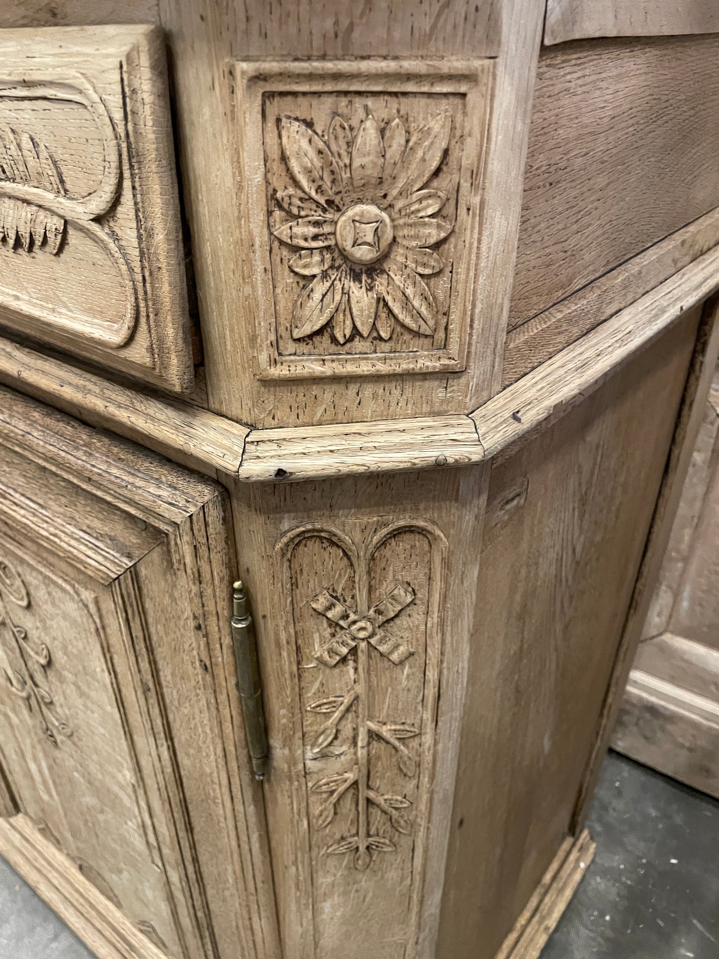 Bleached French Antique Sideboard
