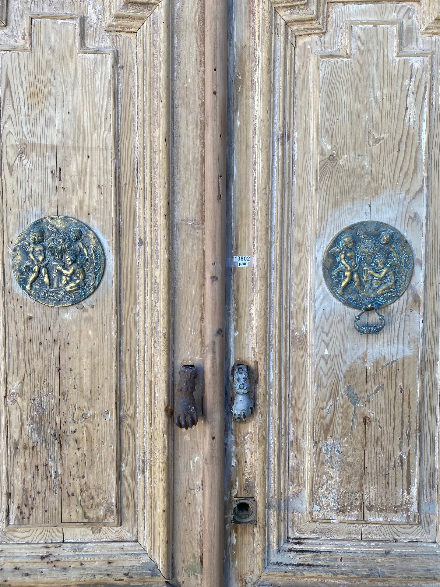 Pair of Antique Wood Carved Doors