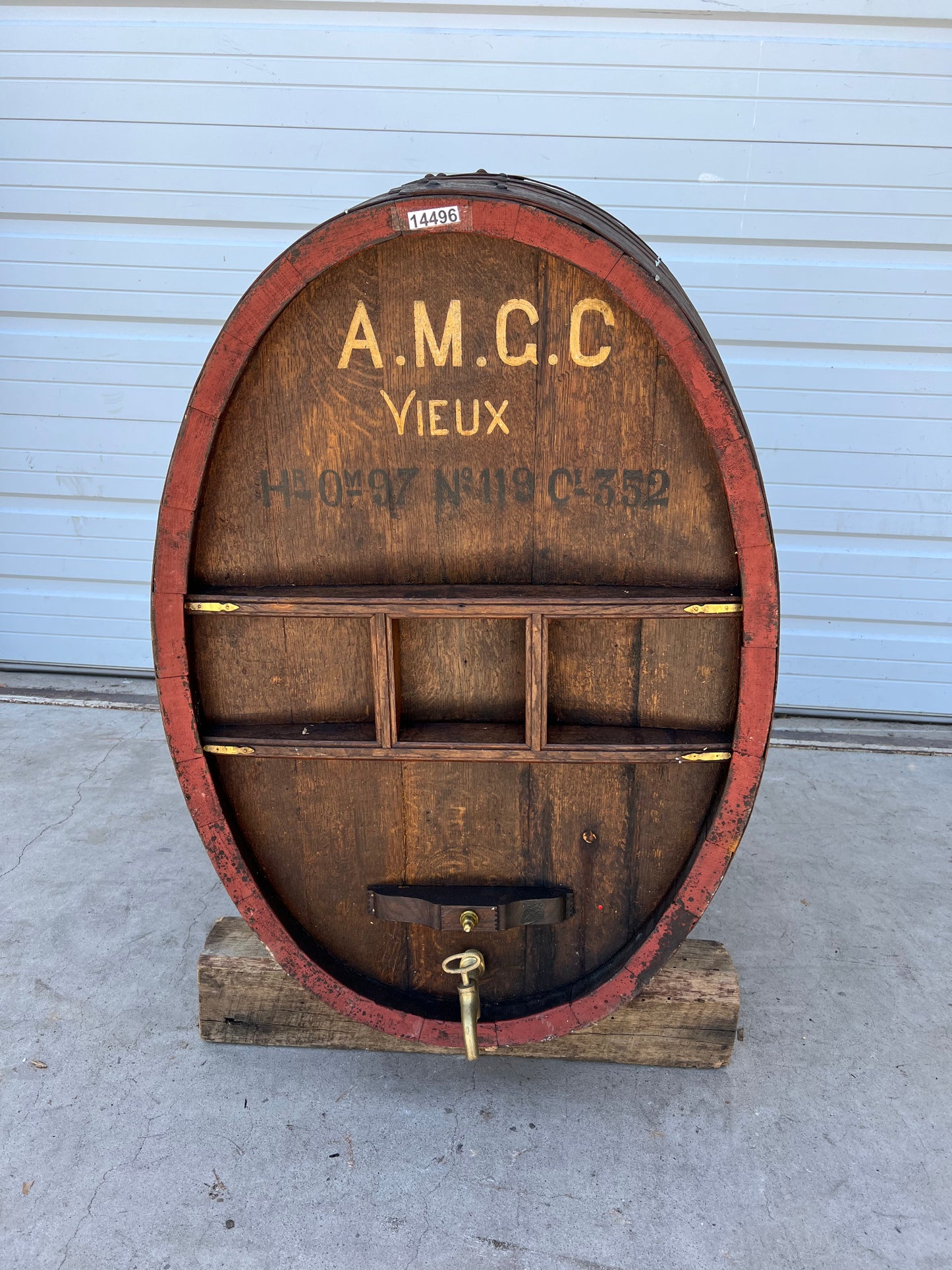 French Wine Barrel "A.M.G.C. Vieux"
