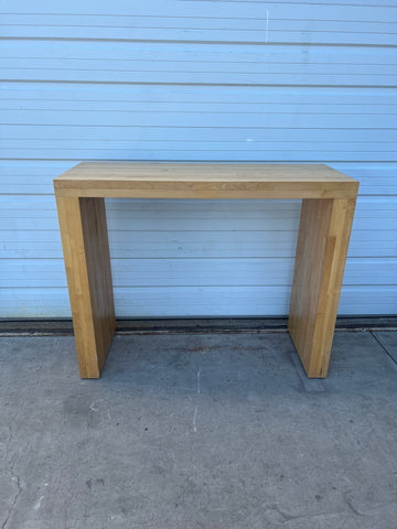 Repurposed Bowling Alley Console Table