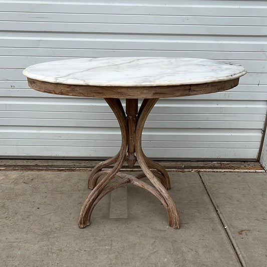 Bentwood Table w/Marble Top