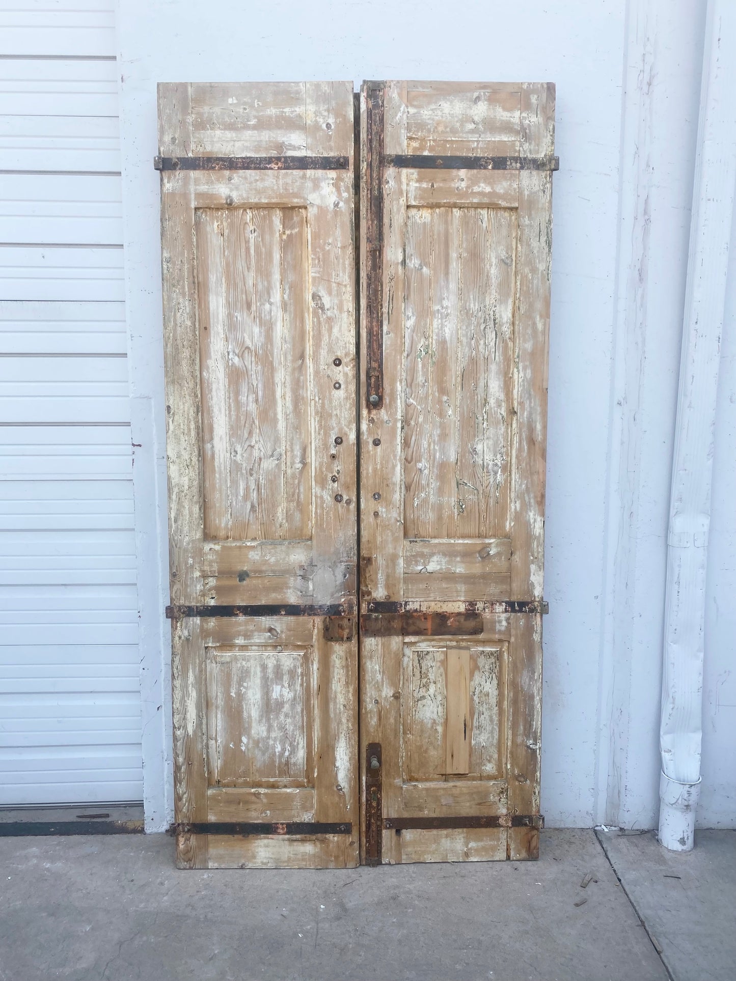 Pair of Ornate Antique Wood Carved Doors