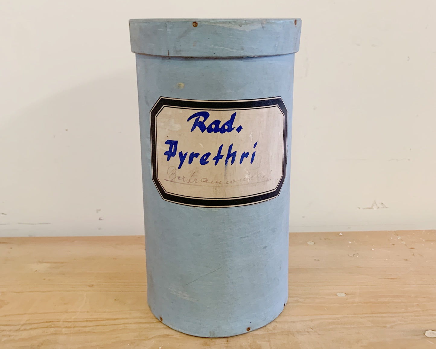 Antique Blue Herb Canister