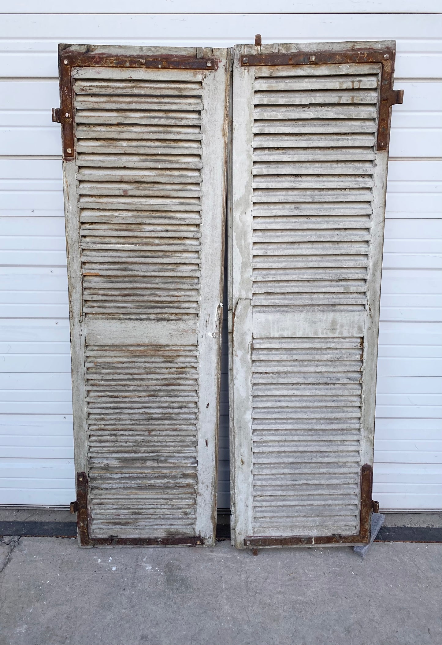 Gray French Shutters
