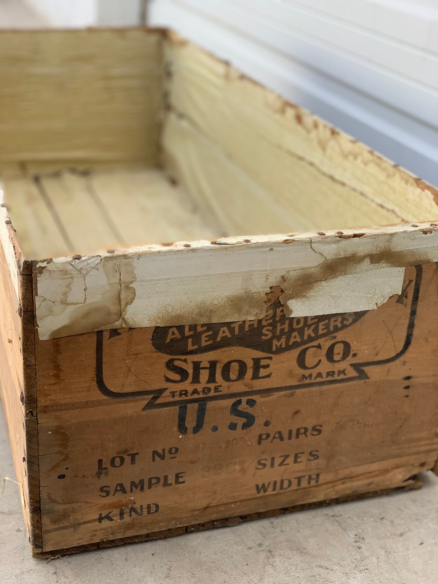 Antique Shoe Display Crate