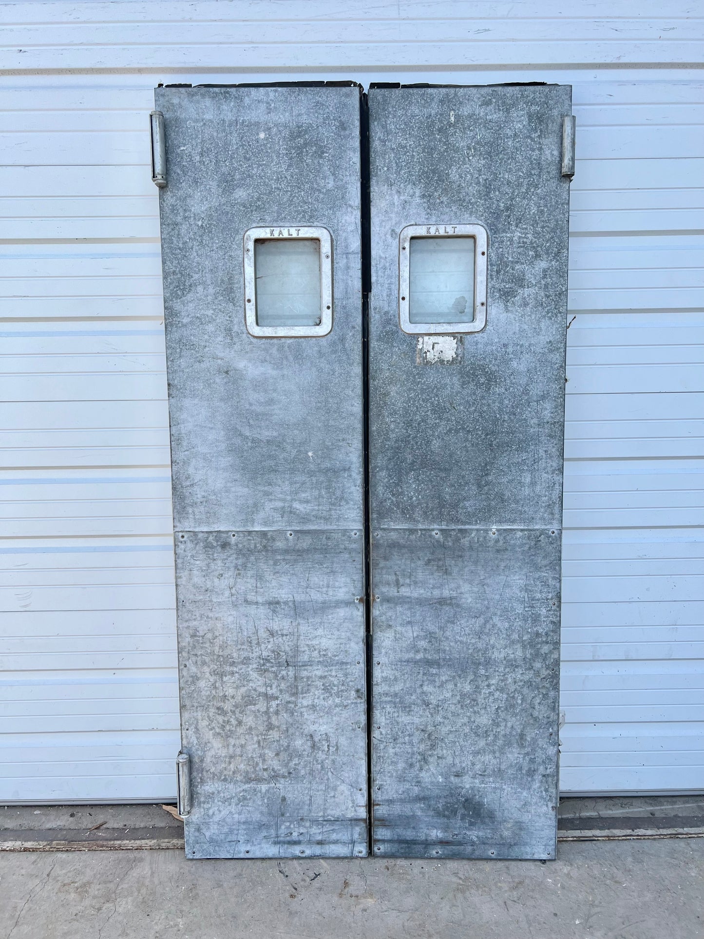 Pair of Metal Restaurant Kitchen Doors