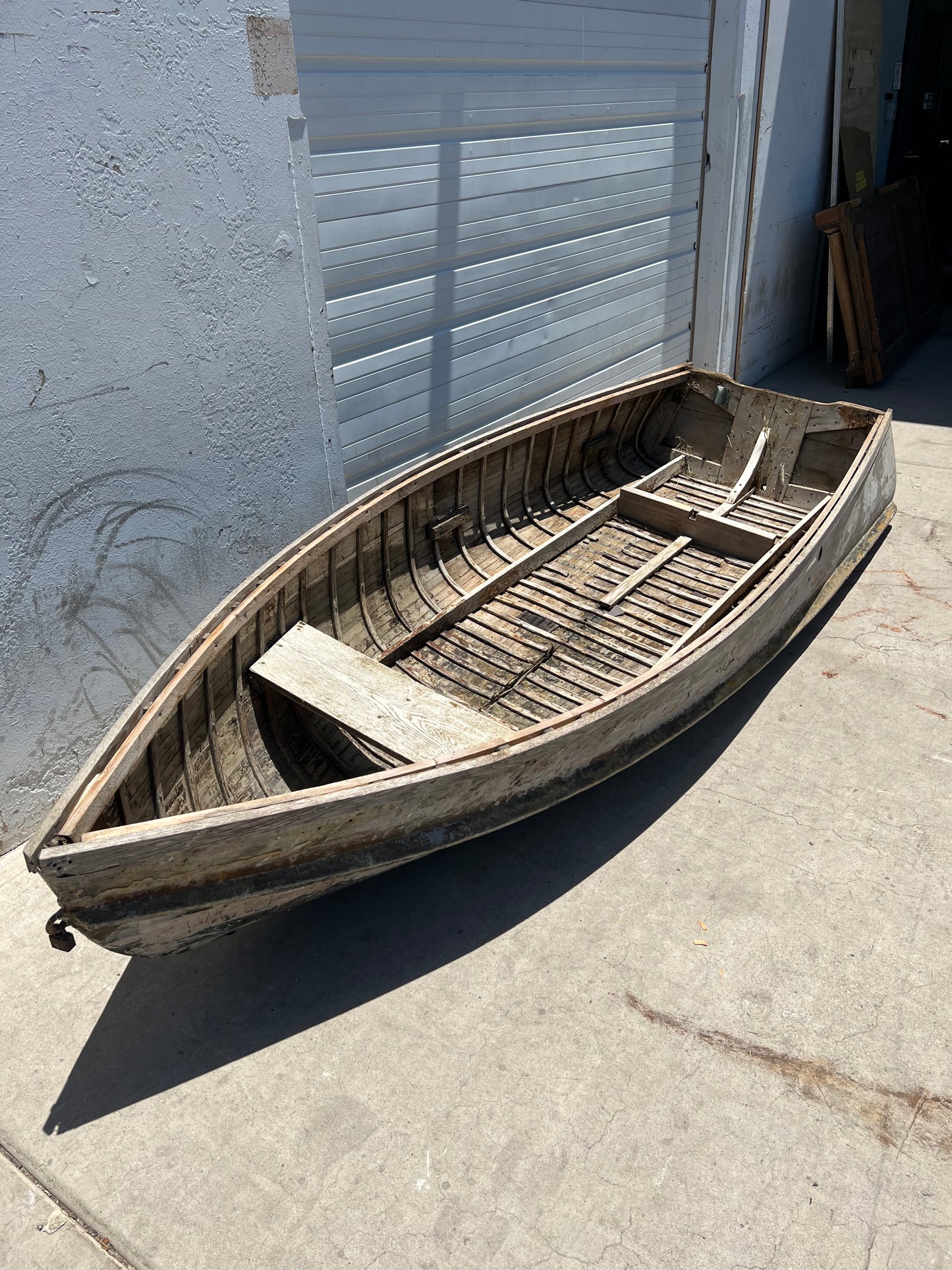 Repurposed Wood Boat Pendant Light
