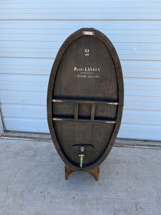 French Wine Barrel on Stand "Pierre Lanoix"