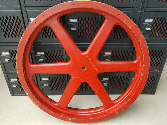 Decorative Industrial Red Wheel