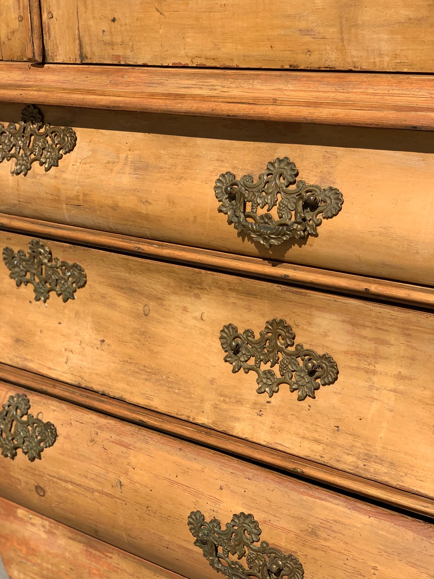 Antique Dutch 3 Drawer Wooden Cabinet