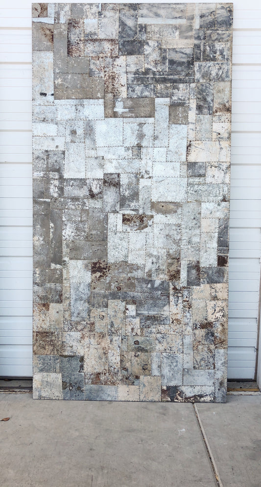 Wood and Iron Sheet Panel