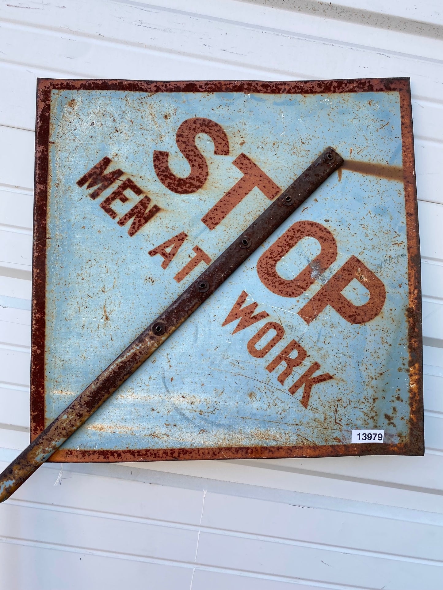 Metal Stop / Men at Work Sign