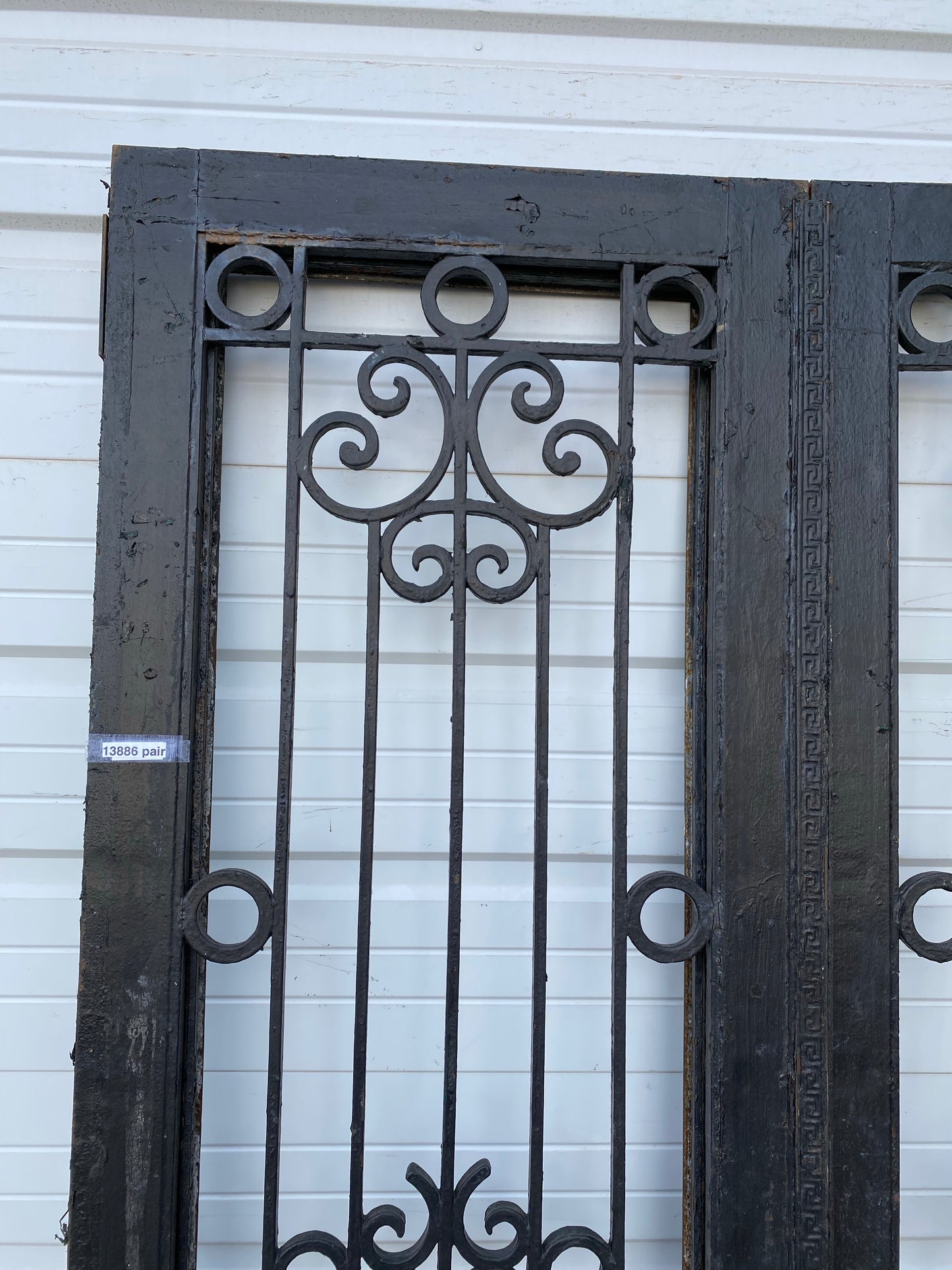 Pair of Antique Steel and Cast Iron Doors