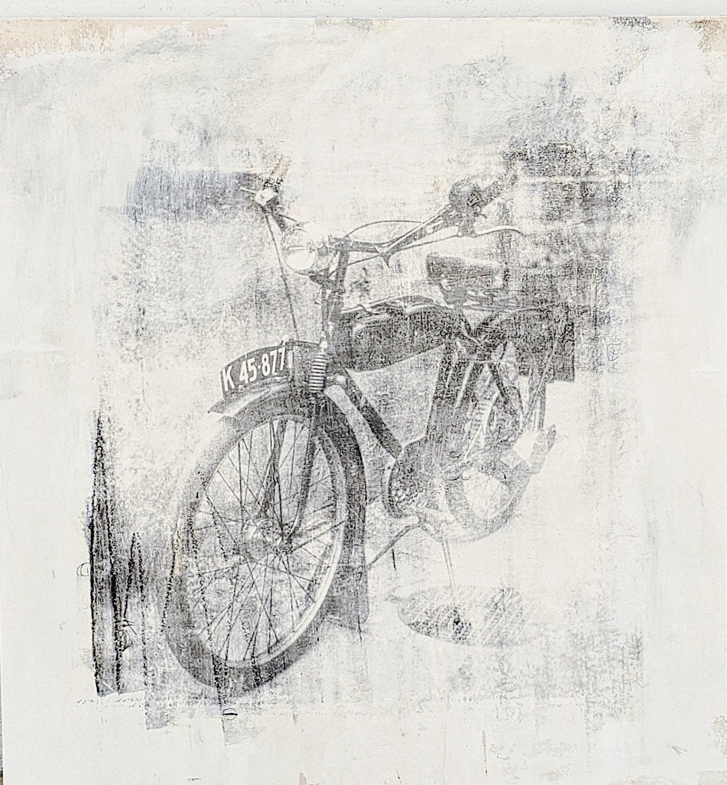 Dominic Tortorici "Bikes" Liquid Emulsion Painting