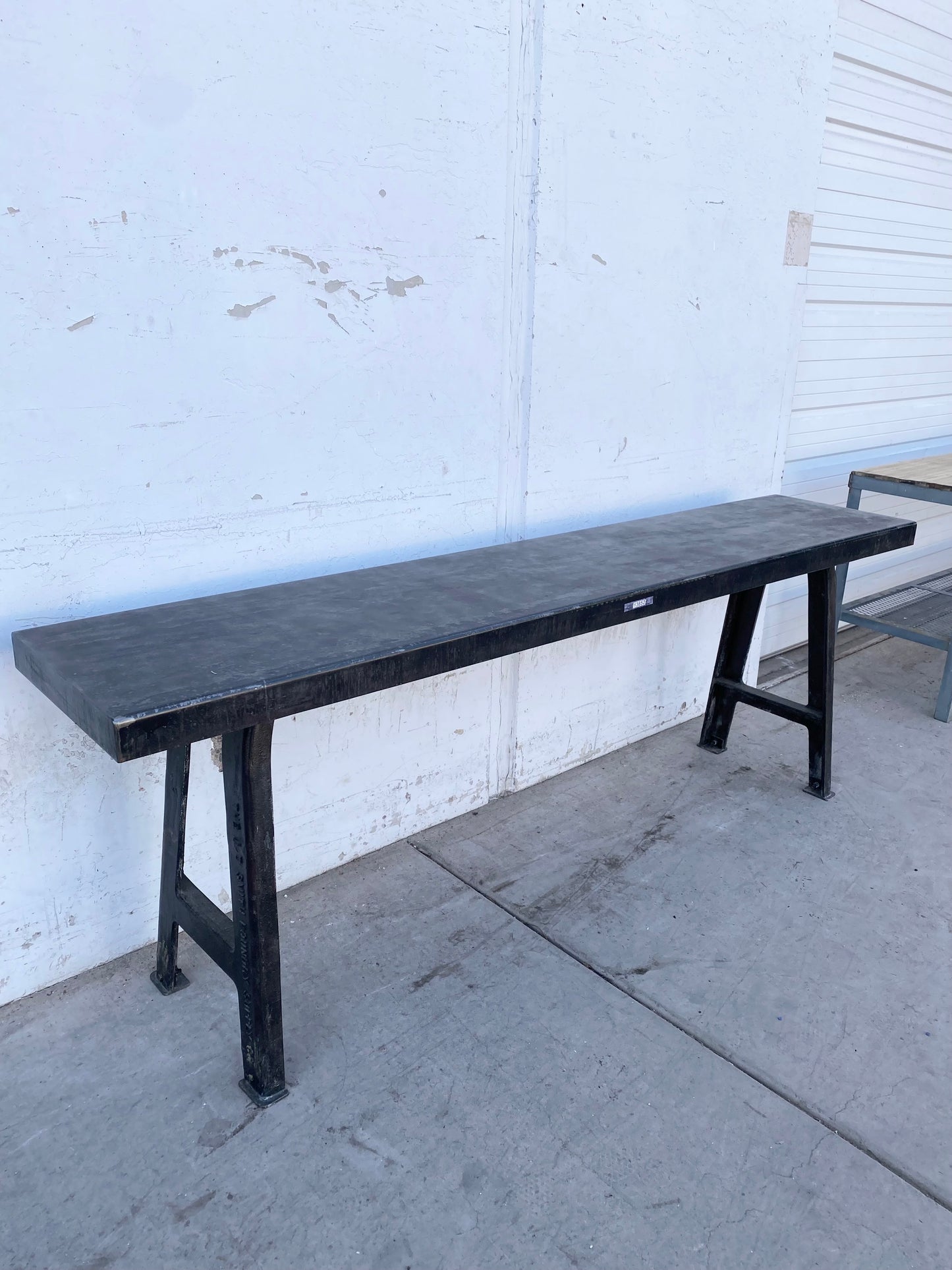 8 Ft Solid Steel Console Table