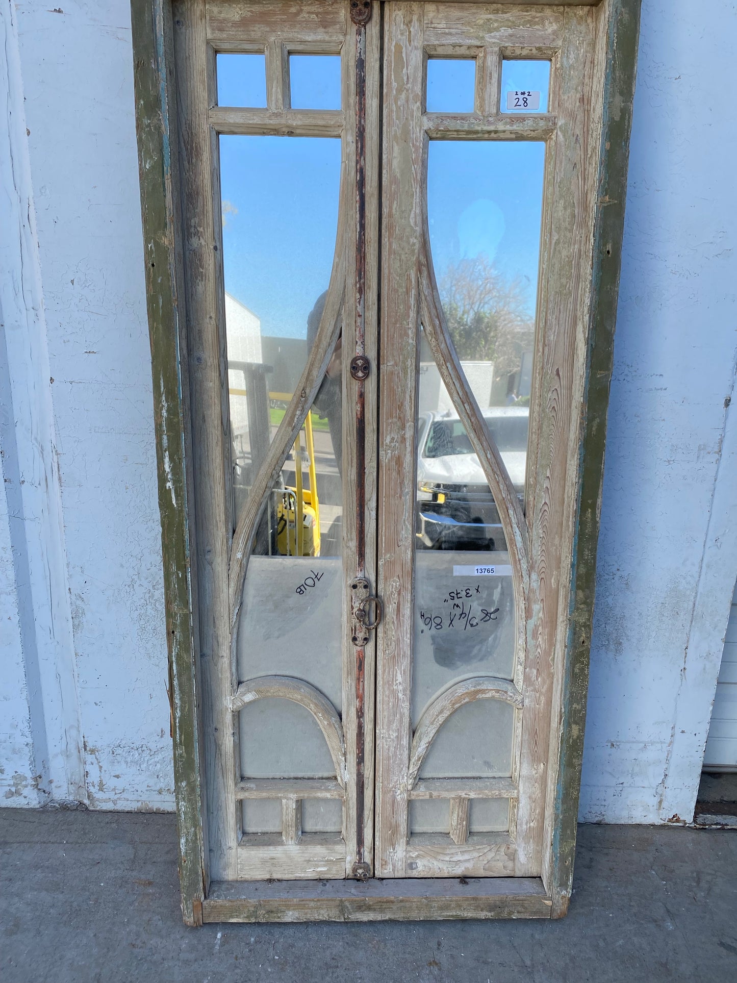 Rectangle Set of 2 Mirrored Windows with Transom