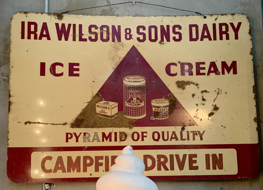 Campfire Drive-In / Ice Cream Doubled-Sided Sign