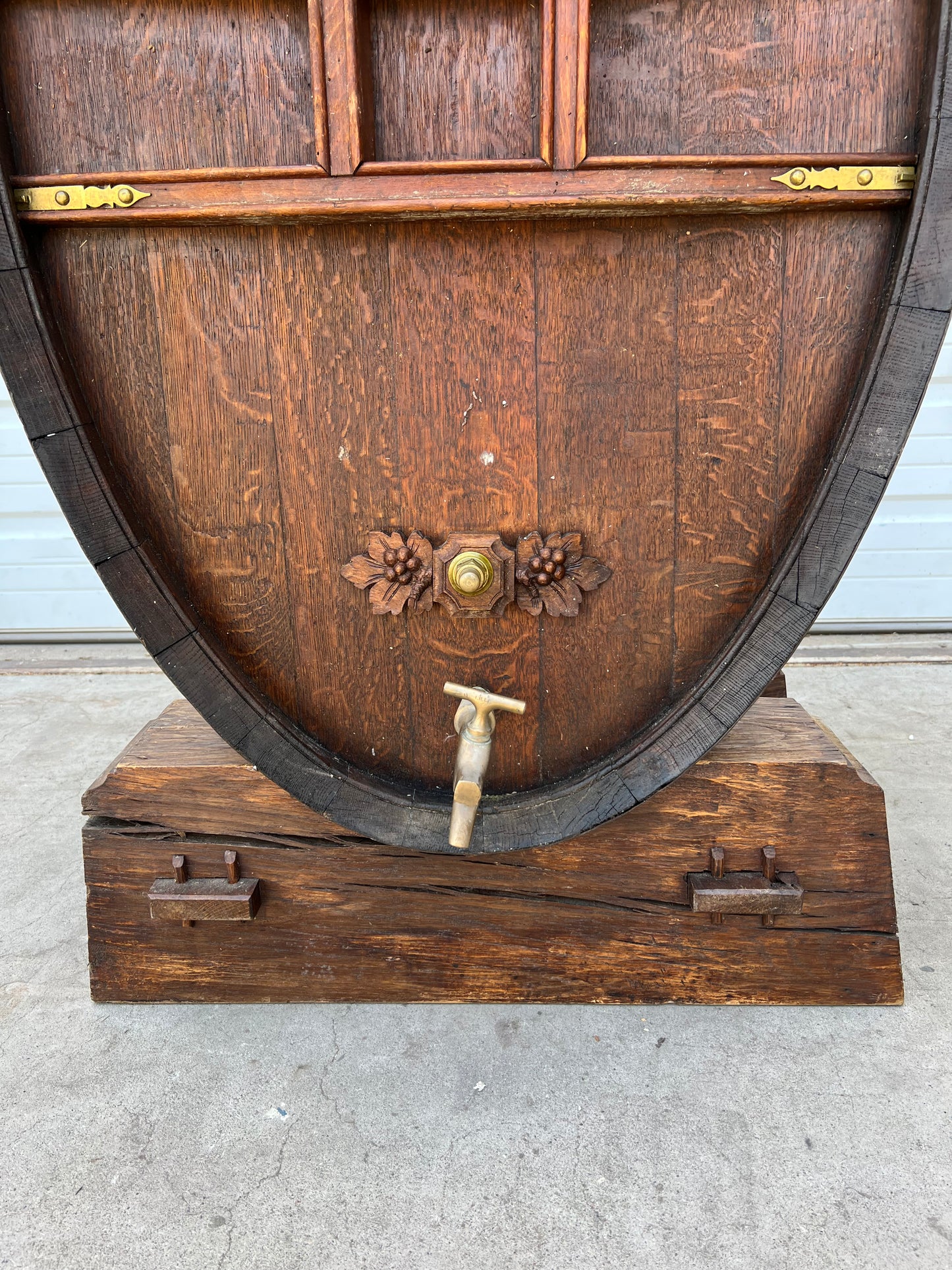 French Pierre Lanoix Wine Barrel on Stand